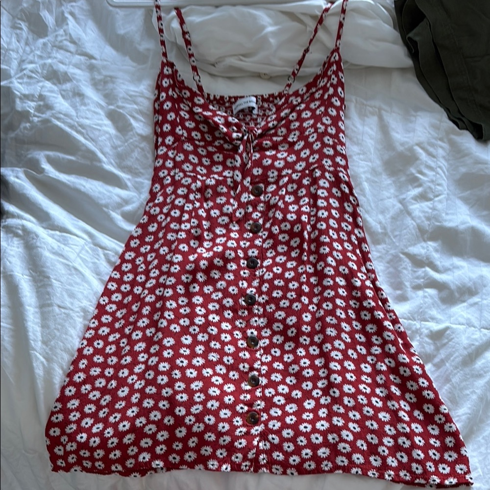 Faithfull the Brand Red Spaghetti Strap Mini dress